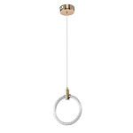 Подвесной светильник светодиодный в виде кольца Lighting Rings Gold варинант исполнения - 1 | Loft Concept в Челябинске