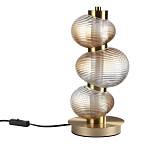 Настольная лампа с 3-мя рифлеными стеклянными шарами Marcelh Light варинант исполнения - 1 | Loft Concept в Челябинске