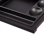 Письменный стол с 2-мя чёрными выдвижными ящиками и нишей с цветными разделителями Ballan варинант исполнения - 5 | Loft Concept в Челябинске