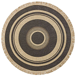 Ковер из комбинированного состава с узором Circles of goodness варинант исполнения - 1 | Loft Concept в Челябинске