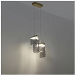 Подвесной светильник волнистой формы из фактурного стекла Wave варинант исполнения - 9 | Loft Concept в Челябинске