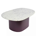 Журнальный столик овальный с мраморной столешницей Decor Showcase варинант исполнения - 1 | Loft Concept в Челябинске