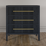 Комод Primo с 3 выдвижными ящиками Черный дуб варинант исполнения - 1 | Loft Concept в Челябинске