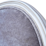 Стул с подлокотниками и круглой спинкой Velor French Seating Chair варинант исполнения - 3 | Loft Concept в Челябинске