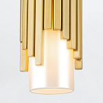 Потолочный светильник латунного цвета с цилиндрическим белым матовым плафоном Elstead Lighting варинант исполнения - 4 | Loft Concept в Челябинске