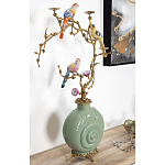 Фарфоровый подсвечник с бронзовым декором Eden Garden варинант исполнения - 3 | Loft Concept в Челябинске