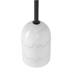 Кофейный столик с круглой чёрной столешницей и мраморным основанием Exquisite Practicality варинант исполнения - 3 | Loft Concept в Челябинске