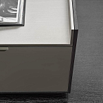 Дизайнерский комод серый с глянцевым фасадом Darren варинант исполнения - 1 | Loft Concept в Челябинске