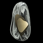 Бра овальное из стекла с золотым элементом Flow Texture  варинант исполнения - 8 | Loft Concept в Челябинске