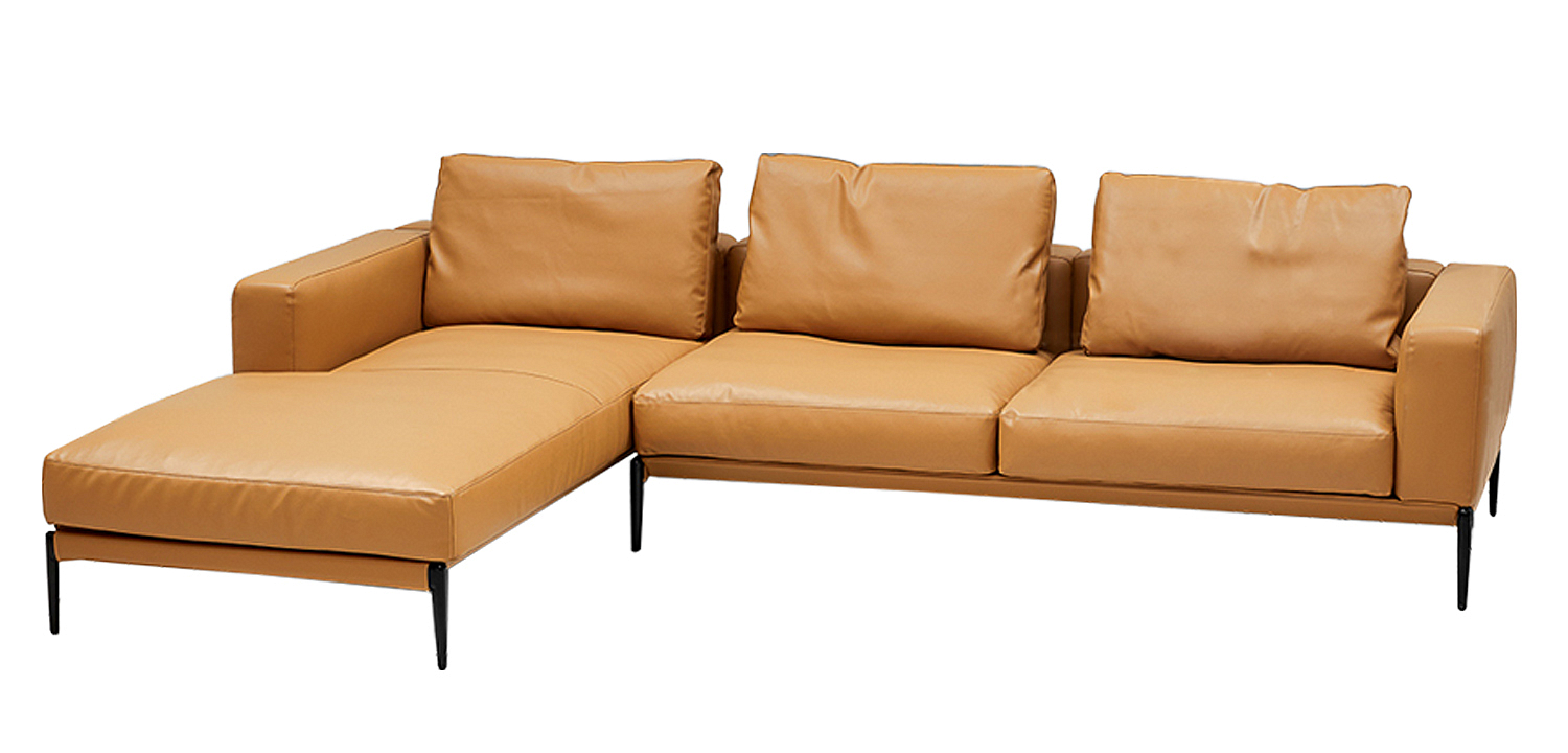 Диван угловой Minimalistic Caramel Corner Sofa Диван угловой Minimalistic Caramel Corner Sofa - Loft-Concept в Челябинске