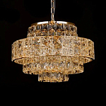 Люстра хрустальная в неоклассическом стиле на золотистом каркасе Majesty варинант исполнения - 3 | Loft Concept в Челябинске