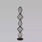 Торшер светодиодный с плетеным металлическим каркасом Metal Interweaving варинант исполнения - 4 | Loft Concept в Челябинске