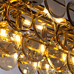 Люстра с круглыми стеклянными подвесками Cardiel Amber Glass Chandelier варинант исполнения - 3 | Loft Concept в Челябинске