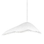 Подвесной светильник с асимметричным волнообразным абажуром и фактурной бахромой по краю Tactile Line варинант исполнения - 1 | Loft Concept в Челябинске