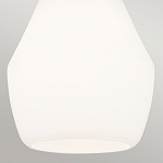 Подвесной светильник каплевидной формы с комбинированным плафоном из стали и белого матового стекла Kichler варинант исполнения - 5 | Loft Concept в Челябинске