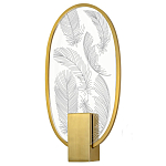 Бра с гравировкой на акриловом плафоне Gravyura Bronze варинант исполнения - 1 | Loft Concept в Челябинске