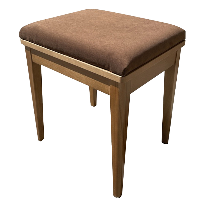 Пуф из массива бука обивка велюр Tasteful Furniture Коричневый в Челябинске | Loft Concept 