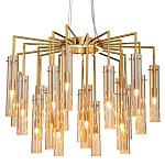 Люстра со стеклянными цилиндрическими плафонами Luminous Cylinders Amber варинант исполнения - 3 | Loft Concept в Челябинске