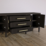 Большая VT-тумба Primo шпон темный орех варинант исполнения - 5 | Loft Concept в Челябинске