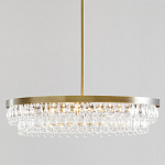 Люстра круглая с подвесками в форме стеклянных капель Glass Rain варинант исполнения - 1 | Loft Concept в Челябинске