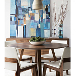 Обеденный стол круглый с изогнутыми ножками Godenza Round V Table варинант исполнения - 3 | Loft Concept в Челябинске