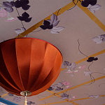 Обои ручная роспись Morning Glory Original colourway on shot slub silk варинант исполнения - 2 | Loft Concept в Челябинске