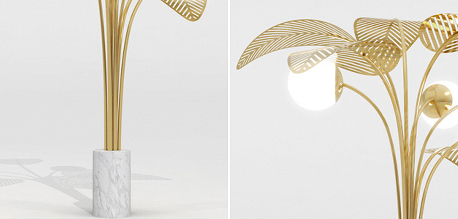 Торшер Palm Tree Light Three Floor Lamp Торшер Palm Tree Light Three Floor Lamp - Loft-Concept в Челябинске
