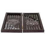 Подарочные нарды из натурального камня с гравировкой Backgammon from Stone варинант исполнения - 2 | Loft Concept в Челябинске