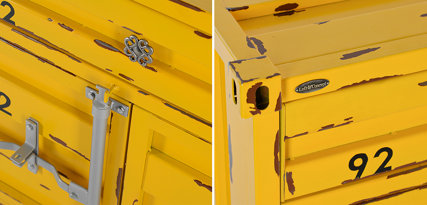 Комод Морской контейнер Sea Container Two doors and one drawer Комод Морской контейнер Sea Container Two doors and one drawer - Loft-Concept в Челябинске