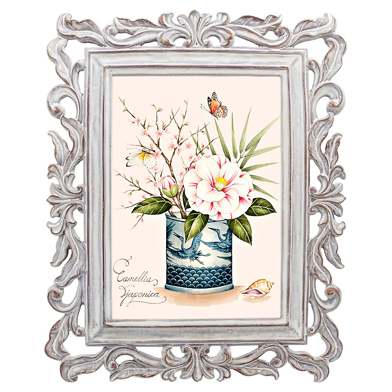 Постер Sakura Branch Poster Мульти Белый винтажная патина Постер Sakura Branch Poster Мульти Белый винтажная патина в Челябинске | Loft Concept
