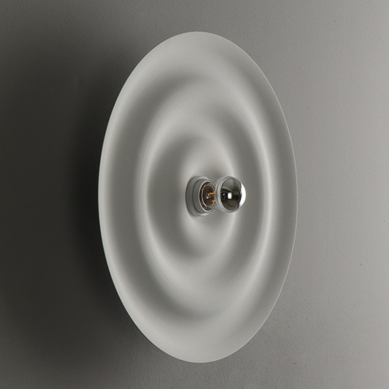 Бра круглое в минималистичном стиле Revelation Белый в Челябинске | Loft Concept 