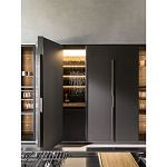 Кухонный гарнитур из дерева и камня с раздвижными дверцами OPERATING COLUMN 2.0 Dada Engenereed Kitchen варинант исполнения - 7 | Loft Concept в Челябинске