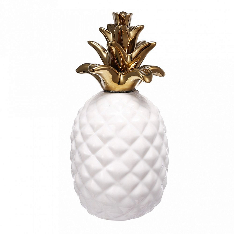 Аксессуар Pineapple White & Gold Белый Золотой Аксессуар Pineapple White & Gold Белый Золотой в Челябинске | Loft Concept