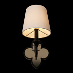 Бра с белым текстильным абажуром и фигурным основанием с зеркальной вставкой Vitorino варинант исполнения - 11 | Loft Concept в Челябинске