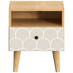 Прикроватная тумба с изображением на ящике Elise Nightstand варинант исполнения - 6 | Loft Concept в Челябинске