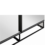 Двухдверный шкаф с зеркальными дверцами Strict Lines варинант исполнения - 3 | Loft Concept в Челябинске