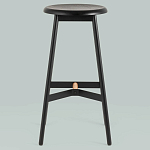 Черный барный стул Knopper варинант исполнения - 3 | Loft Concept в Челябинске