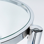 Приставной столик со стеклянной столешницей Deimos варинант исполнения - 2 | Loft Concept в Челябинске