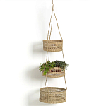 Подвесные плетеные корзины для цветов Musa Wicker Baskets варинант исполнения - 1 | Loft Concept в Челябинске