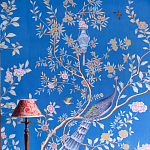 Обои ручная роспись Houghton Canton Blue варинант исполнения - 6 | Loft Concept в Челябинске