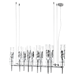 Люстра подвесная прямоугольная с 10-ю цилиндрическими плафонами LIAISON варинант исполнения - 4 | Loft Concept в Челябинске