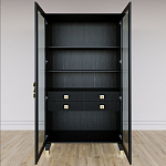 Дизайнерский шкаф витрина Elsa Dreams Black с 4-мя ящиками варинант исполнения - 5 | Loft Concept в Челябинске