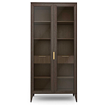 Витрина стеклянная 2-х дверная с ящиками и 5-ю полками Harper Line варинант исполнения - 3 | Loft Concept в Челябинске