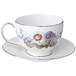 Чайный сервиз из фарфора с рисунком цветов на 6 персон 14 предметов Garden Whisper Porcelain Set  варинант исполнения - 3 | Loft Concept в Челябинске