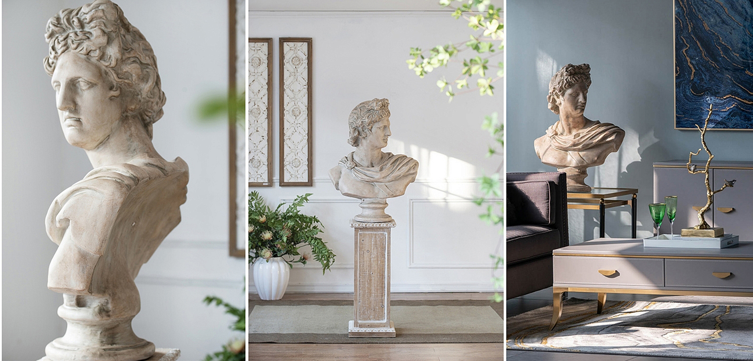 Статуэтка Antique Busts Apollo Belvedere Статуэтка Antique Busts Apollo Belvedere - Loft-Concept в Челябинске