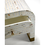 Тумбочка прикроватная Amo Bone Inlay Bedside Almond варинант исполнения - 2 | Loft Concept в Челябинске