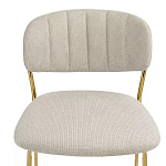 Стул барный широкой полукруглой спинкой на золотистых ножках Chair Smooth Shapes варинант исполнения - 4 | Loft Concept в Челябинске