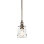 Подвесной светильник со стеклянным плафоном в форме колокола с эффектом пузырьков Kichler варинант исполнения - 1 | Loft Concept в Челябинске