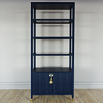 Стеллаж со стеклянными полками Elsa Dreams Blue варинант исполнения - 6 | Loft Concept в Челябинске