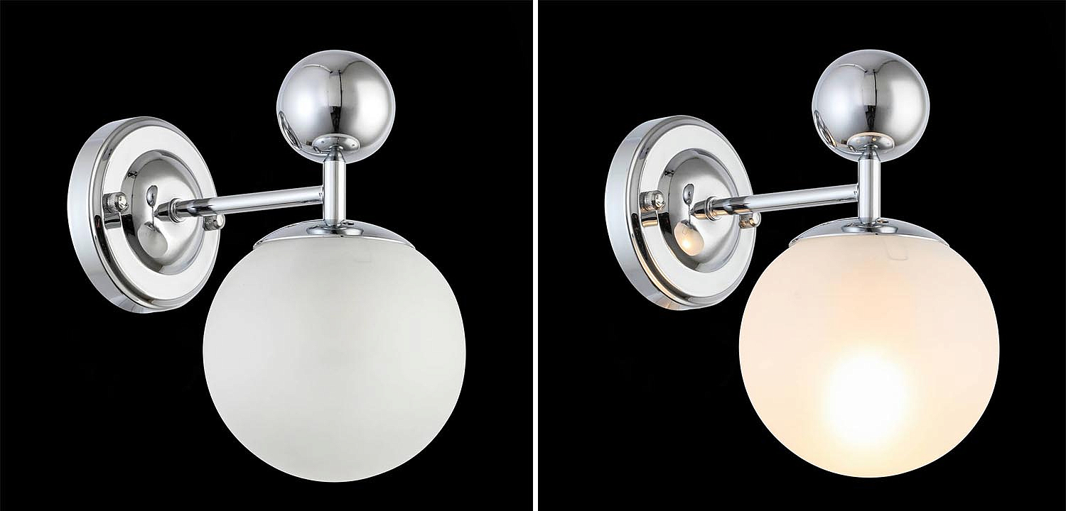 Бра Demian Chrome Wall Lamp Бра Demian Chrome Wall Lamp - Loft-Concept в Челябинске